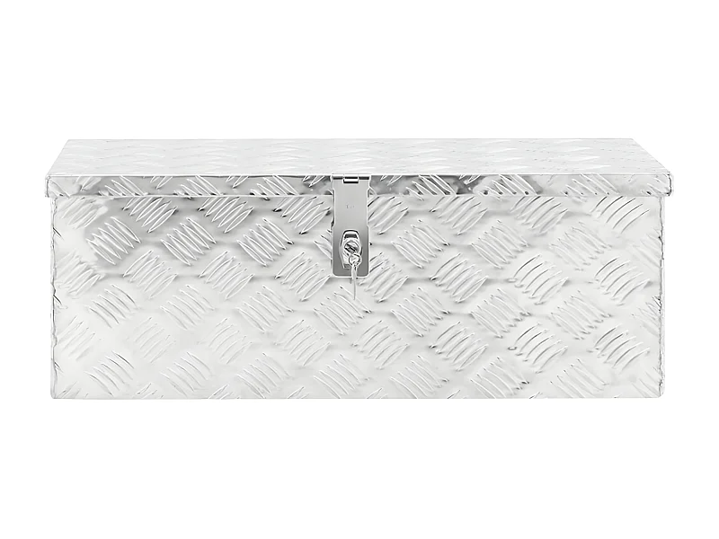 Prolenta Premium -  Boîte de rangement Argenté 70x31x27 cm Aluminium