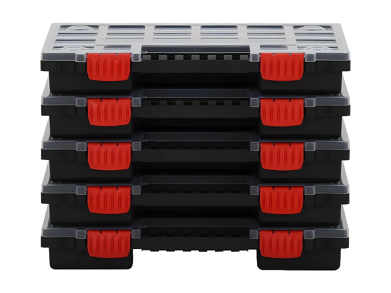 Maison Exclusive Cajas de accesorios 5 unidades polipropileno 34,5x25x5 cm