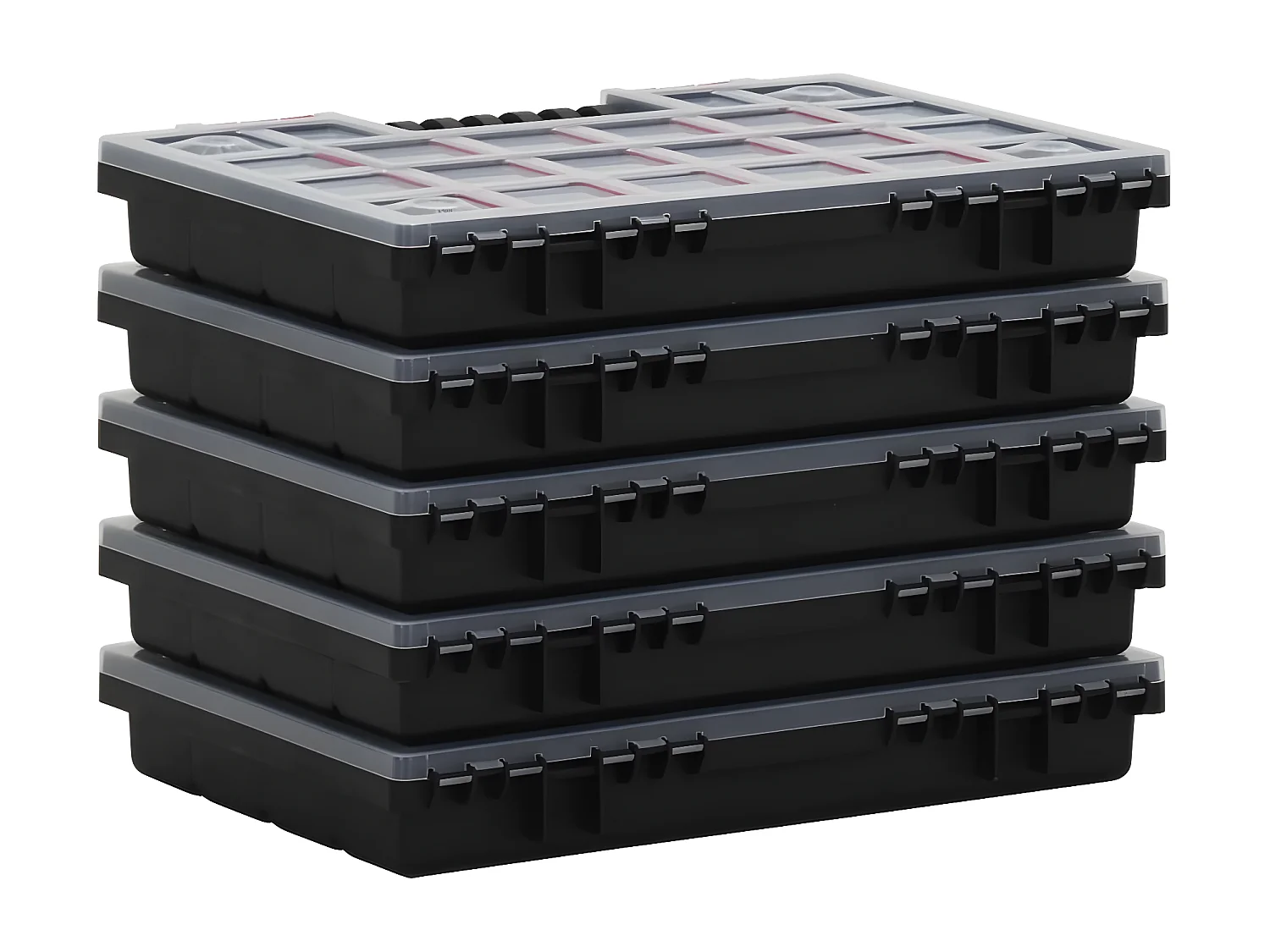 Prolenta Premium - Sortimentskästen 5 Stk. 34,5x25x5 cm Polypropylen