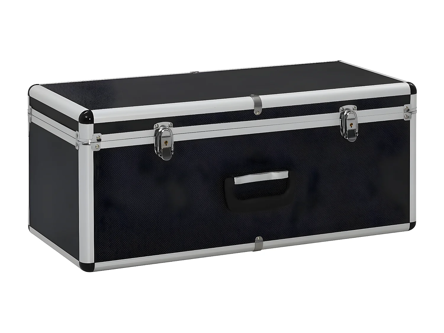 Maison Exclusive Cajas de almacenamiento 3 unidades aluminio negro