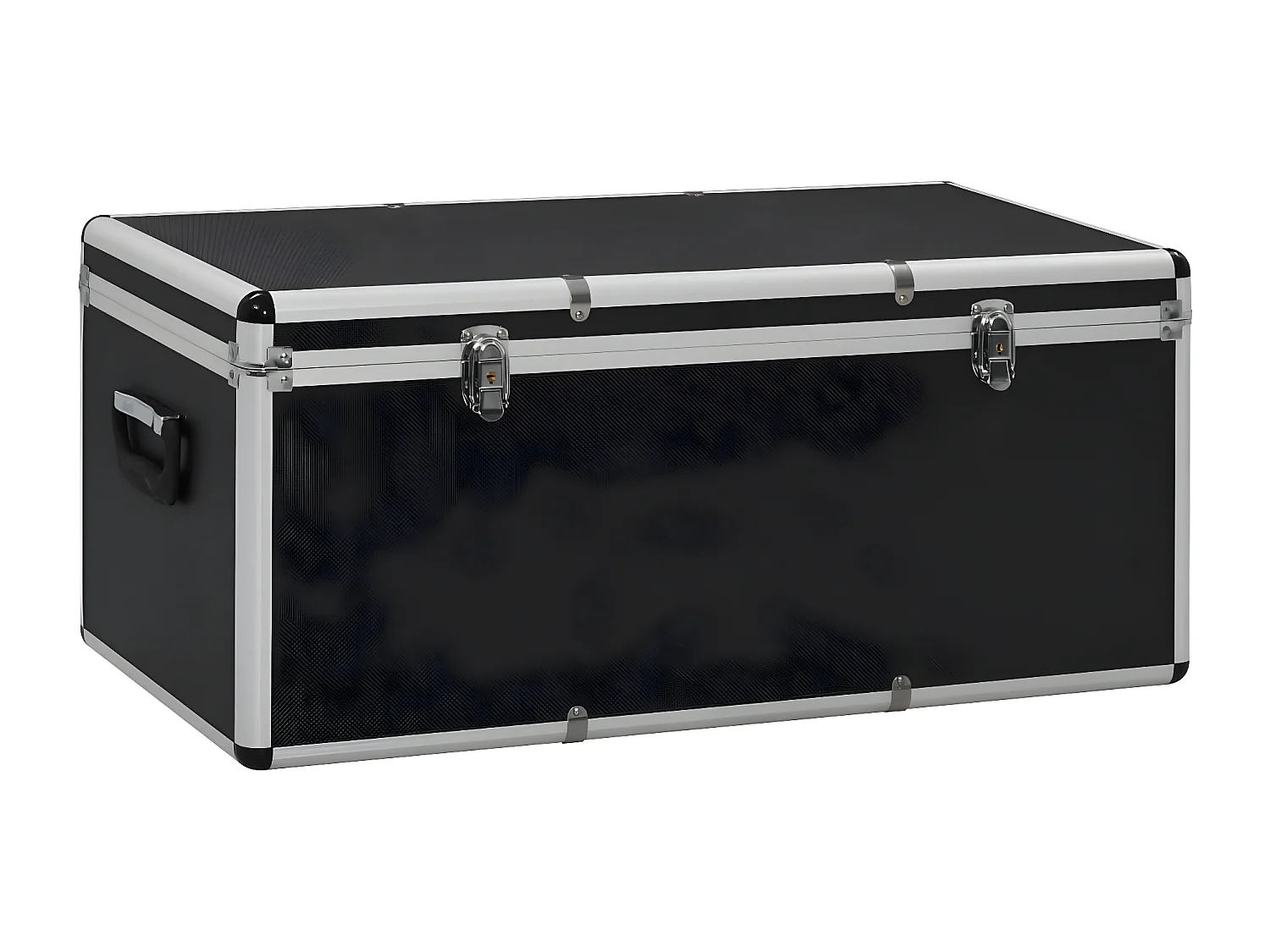 Maison Exclusive Cajas de almacenamiento 3 unidades aluminio negro