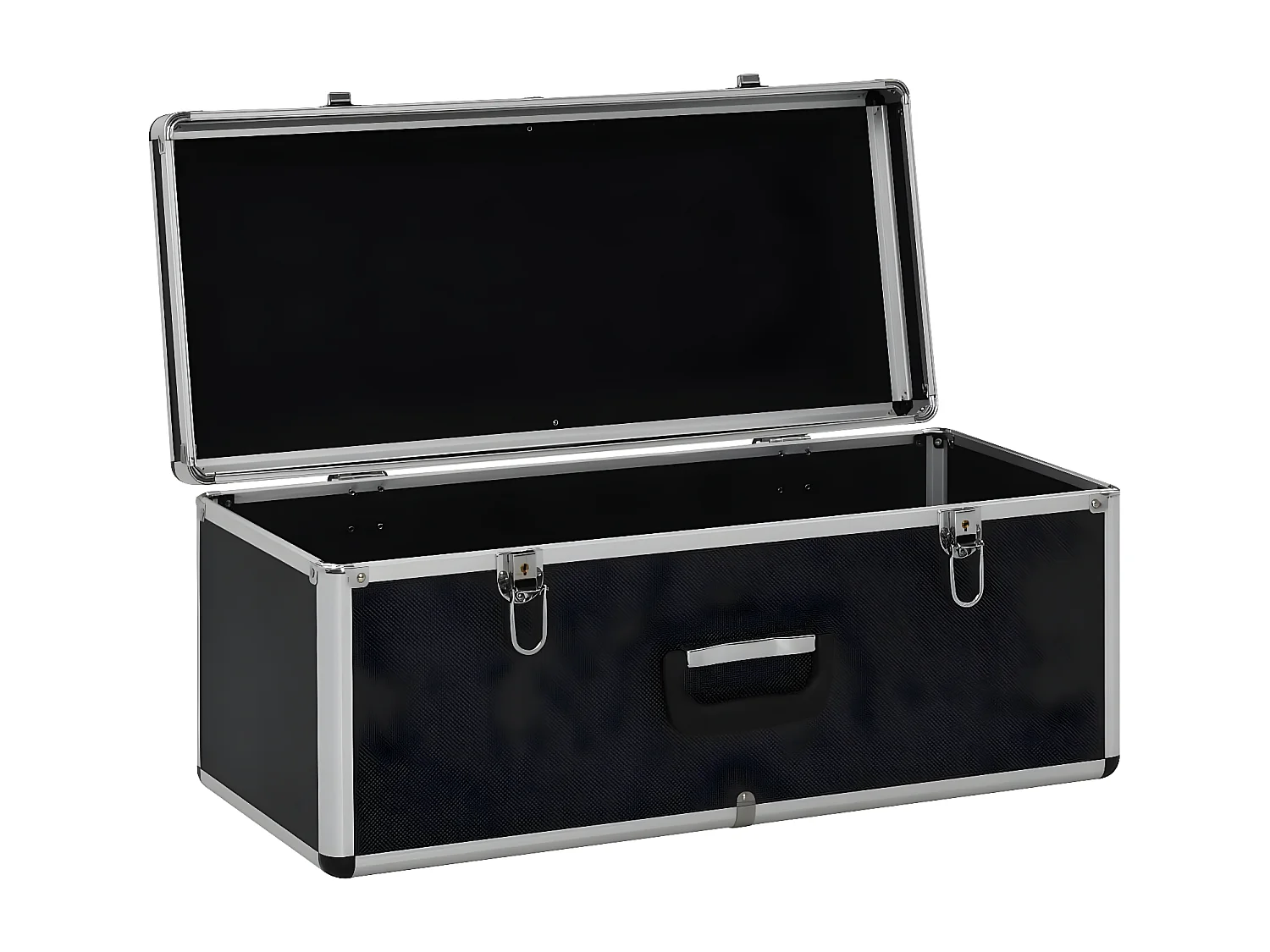 Maison Exclusive Cajas de almacenamiento 3 unidades aluminio negro