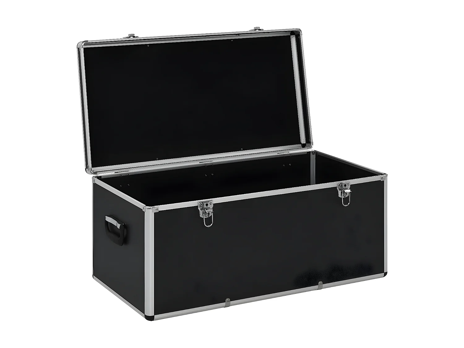 Maison Exclusive Cajas de almacenamiento 3 unidades aluminio negro