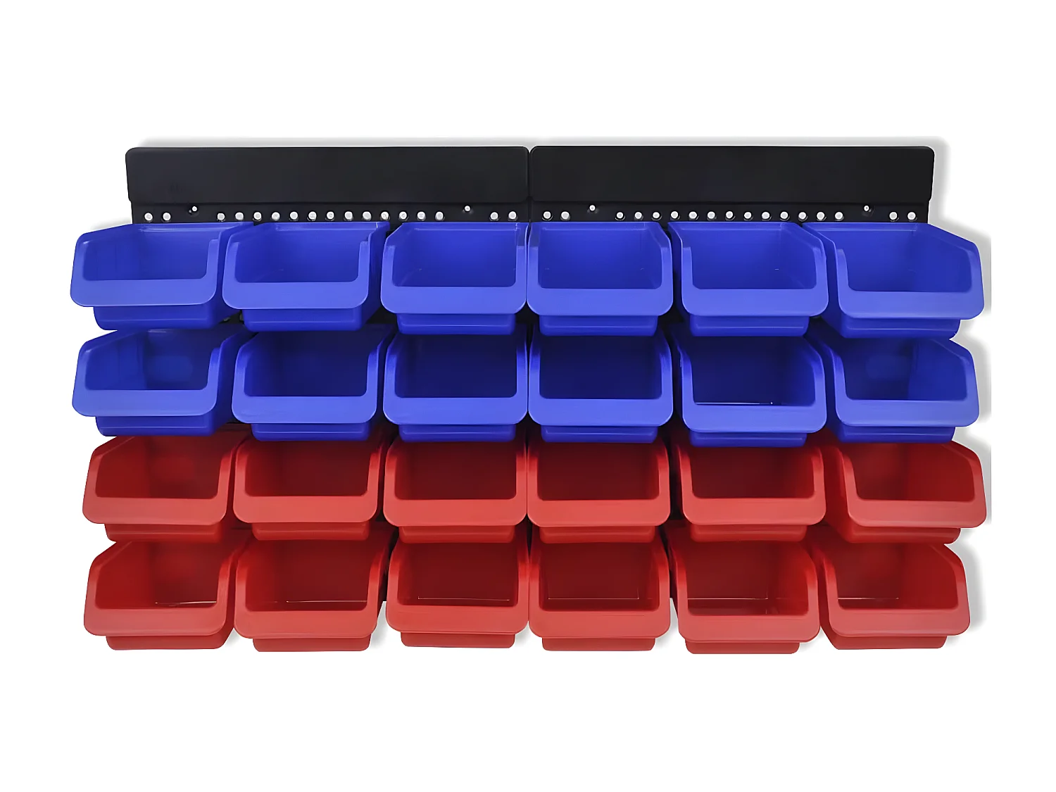 Maison Exclusive Organizador de herramientas de garaje de pared azul y rojo