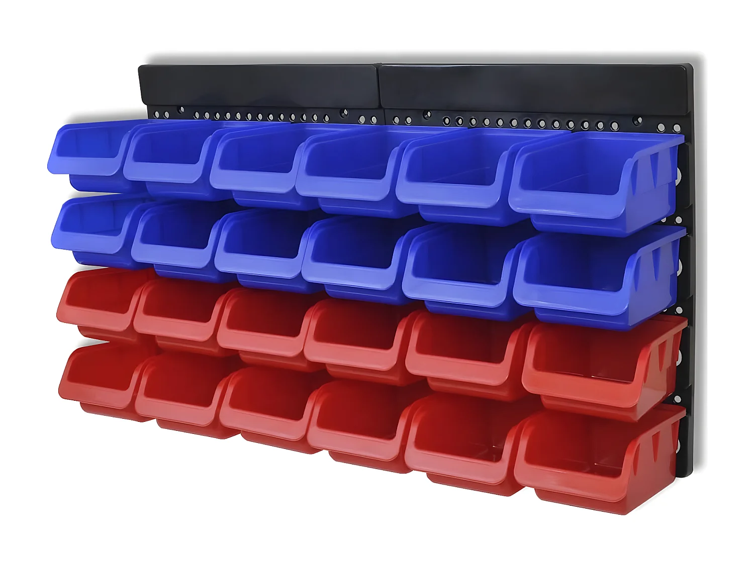 Prolenta Premium -  Étagère à outils de garage murale 2 pcs Bleu et rouge