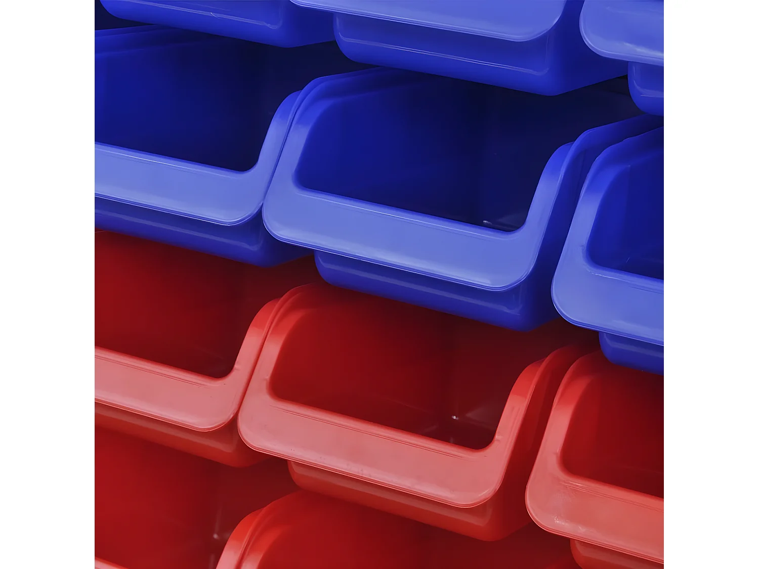 Prolenta Premium -  Étagère à outils de garage murale 2 pcs Bleu et rouge