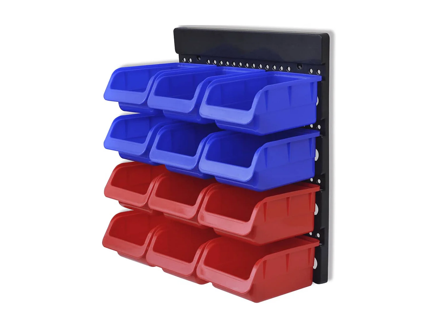 Prolenta Premium -  Étagère à outils de garage murale 2 pcs Bleu et rouge