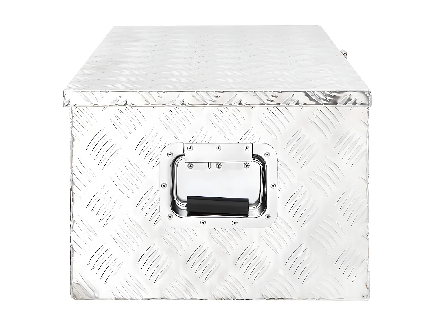 Prolenta Premium -  Boîte de rangement Argenté 90x47x33,5 cm Aluminium
