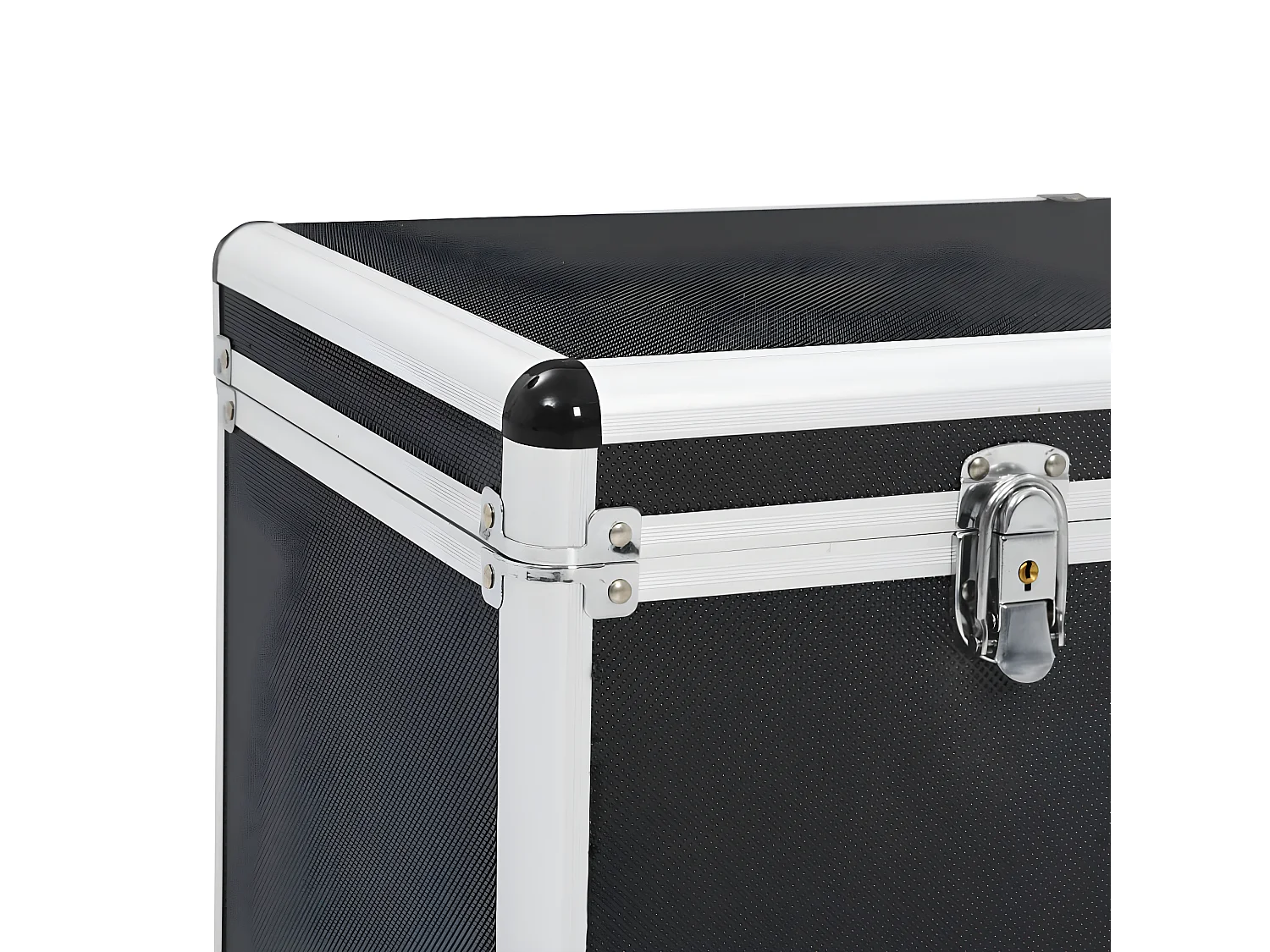 Prolenta Premium -  Boîtes de rangement 2 pcs Noir Aluminium