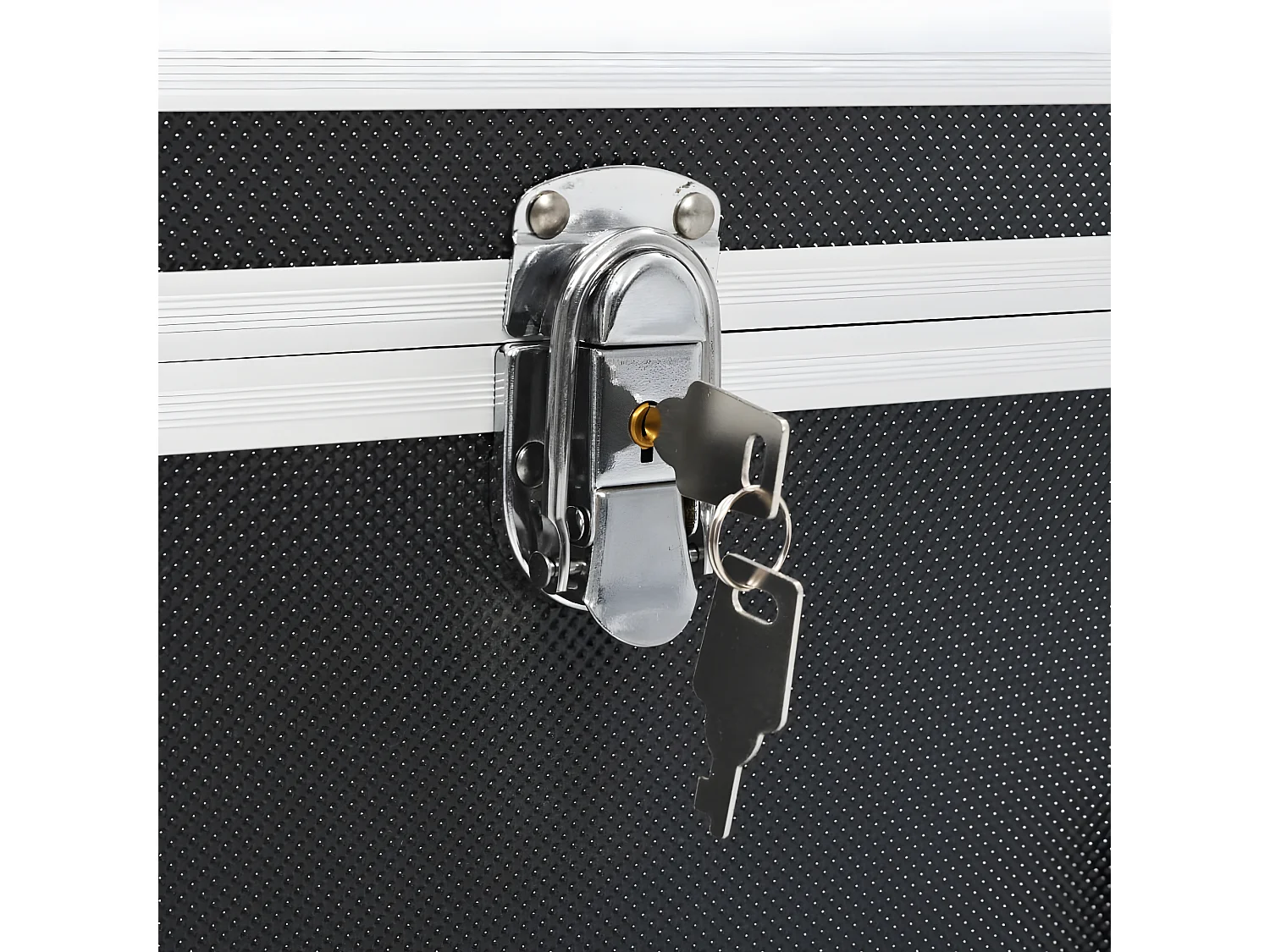 Prolenta Premium -  Boîtes de rangement 2 pcs Noir Aluminium