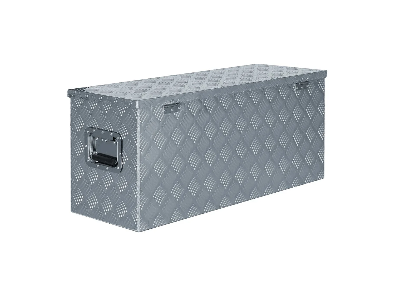 Maison Exclusive Cassetta in Alluminio 90,5x35x40 cm Argento