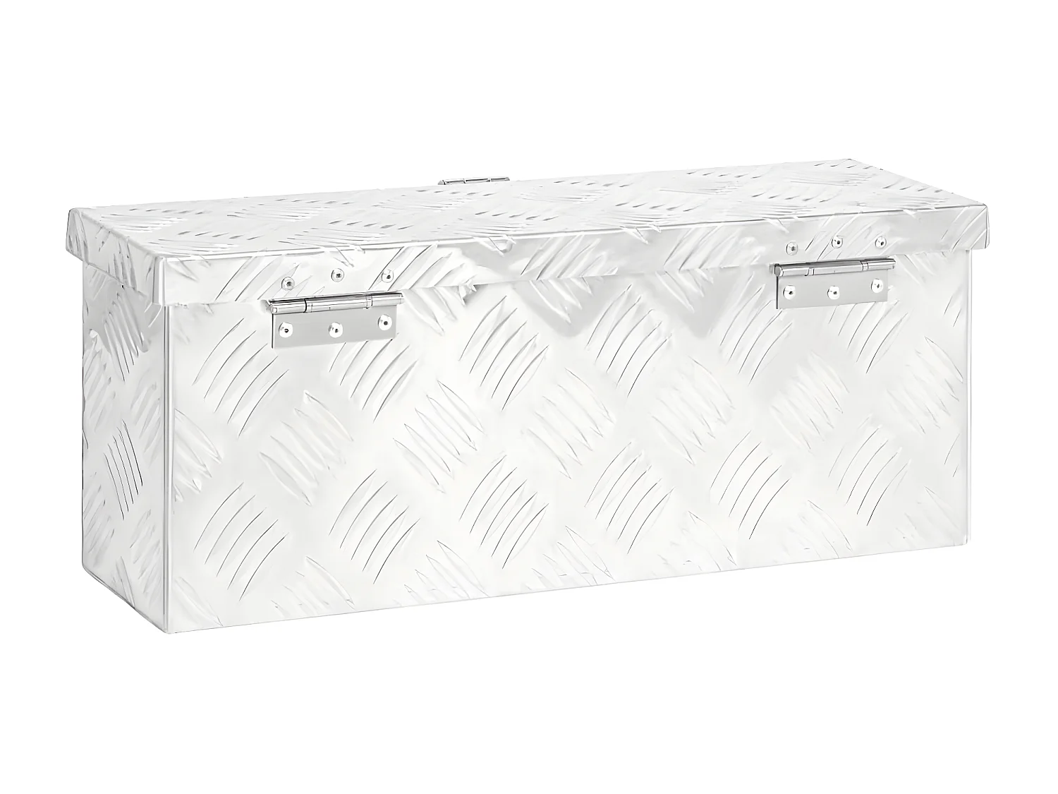 Prolenta Premium -  Aufbewahrungsbox Silbern 50x15x20,5 cm Aluminium