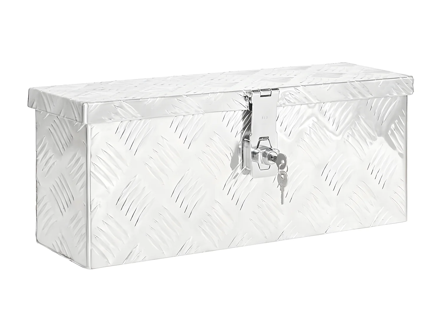 Prolenta Premium -  Boîte de rangement Argenté 50x15x20,5 cm Aluminium