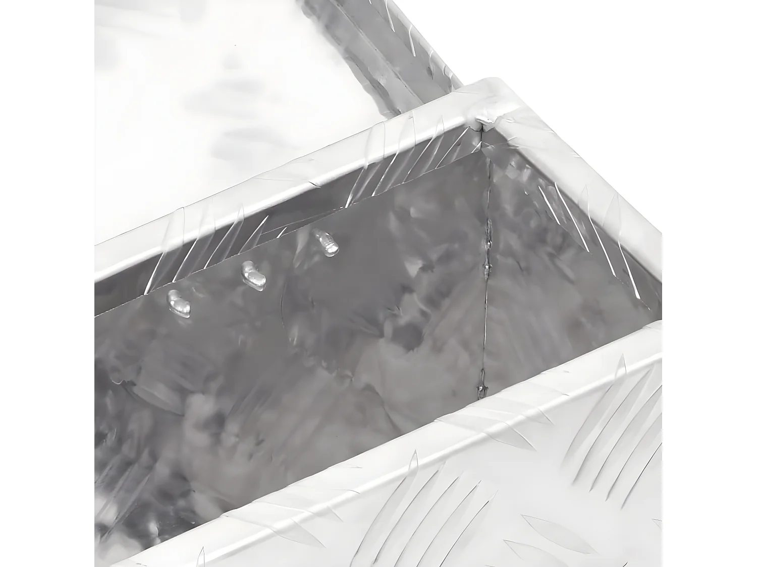 Prolenta Premium -  Boîte de rangement Argenté 50x15x20,5 cm Aluminium