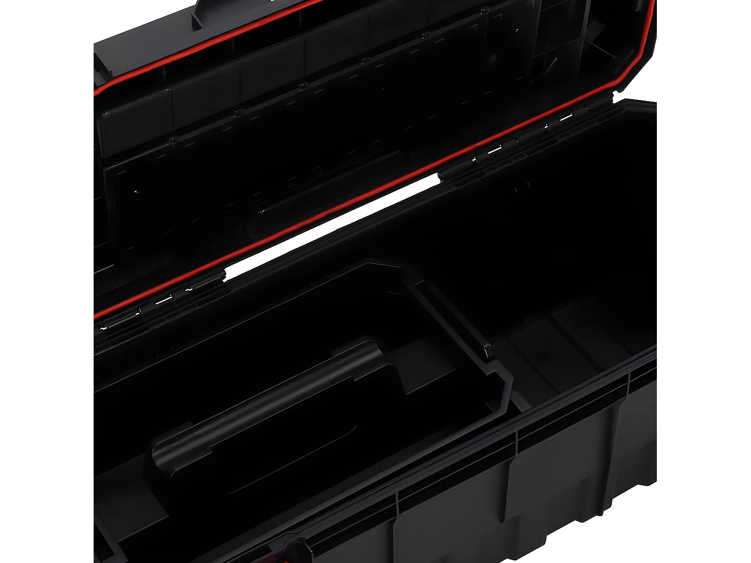 Prolenta Premium -  Boîte à outils Noir et rouge 65x28x31,5 cm