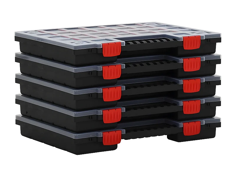 Maison Exclusive Cajas de accesorios 10 unidades polipropileno 40x30x5 cm