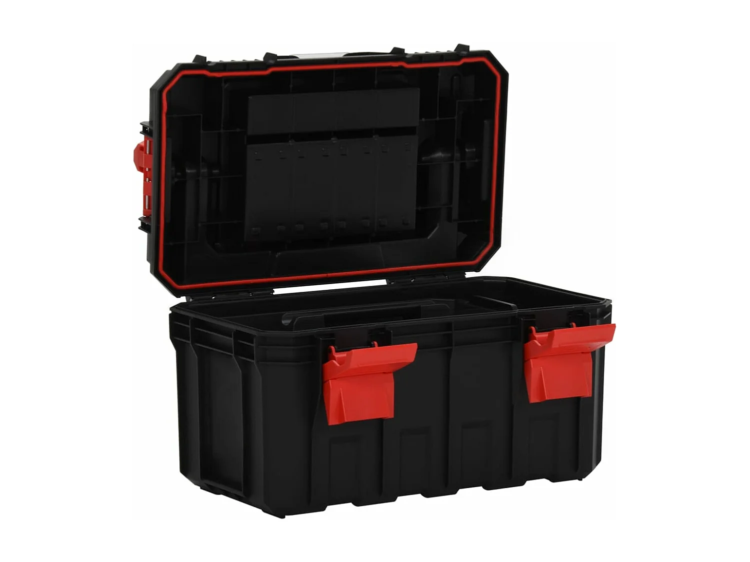 Prolenta Premium -  Cassetta degli Attrezzi Nera e Rossa 45x28x26,5 cm