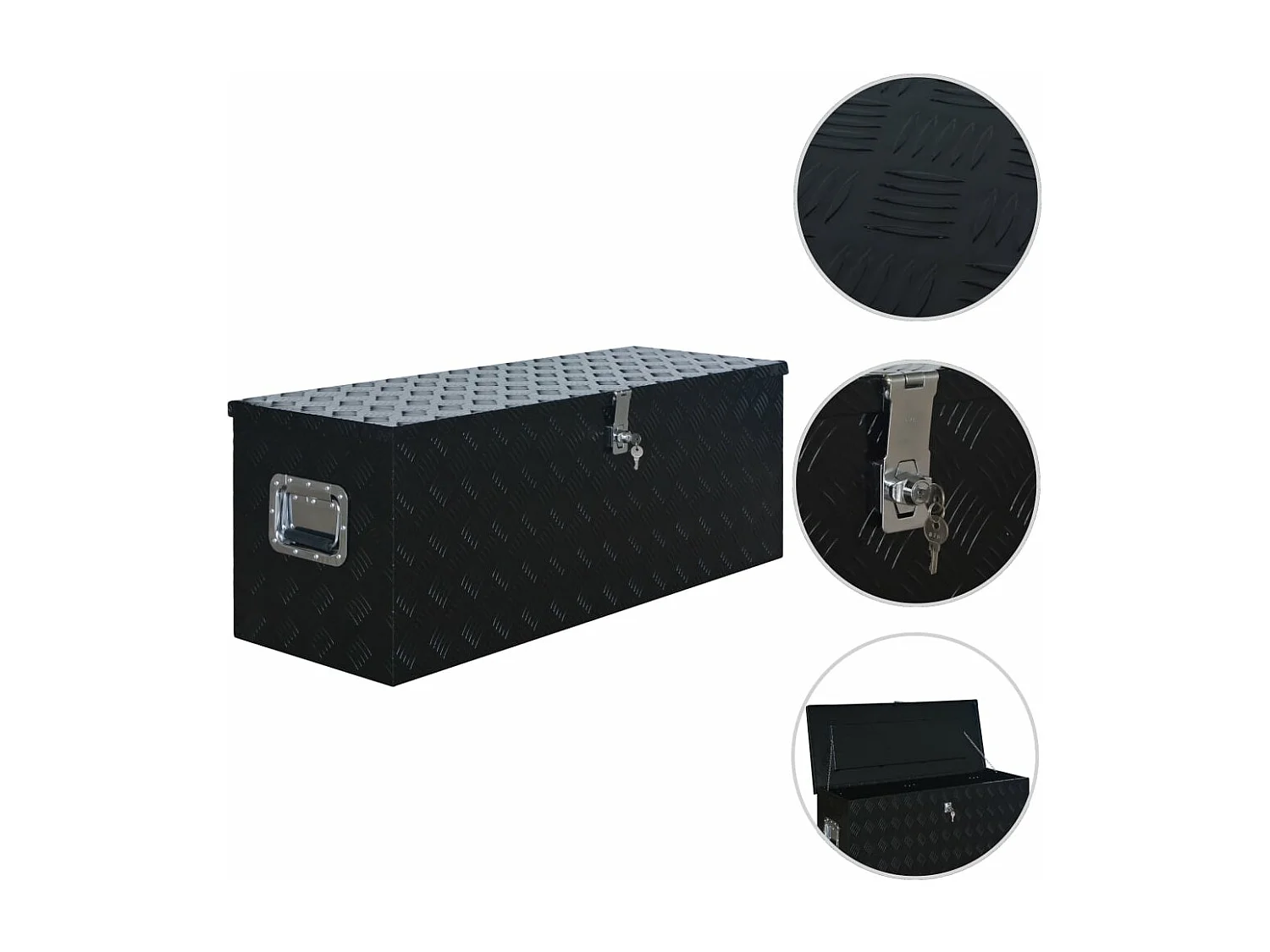 Prolenta Premium -  Scatola in Alluminio 1085x370x400 mm Nera