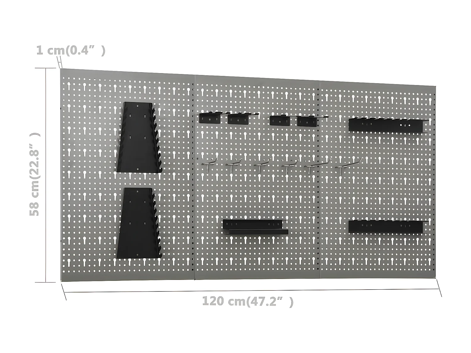 Prolenta Premium -  Werkbank mit 3 Werkzeugwänden