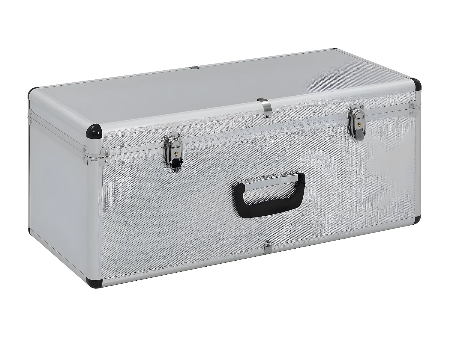 Maison Exclusive Cajas de almacenamiento 2 unidades aluminio plateado