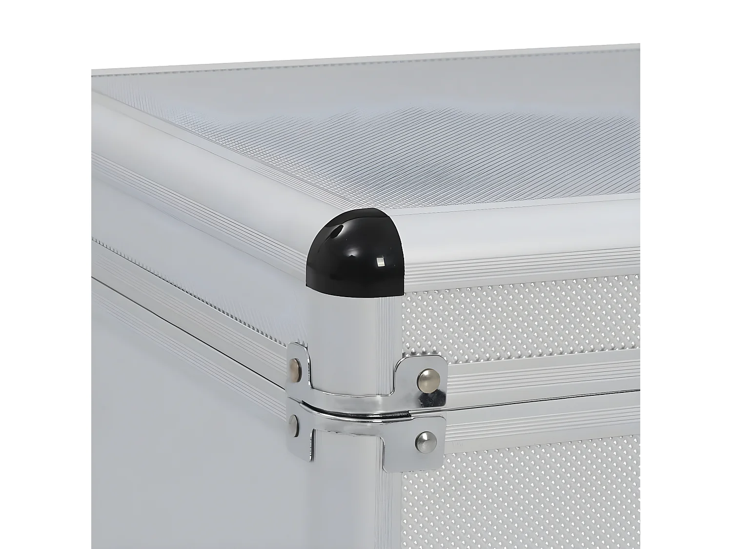 Maison Exclusive Cajas de almacenamiento 2 unidades aluminio plateado