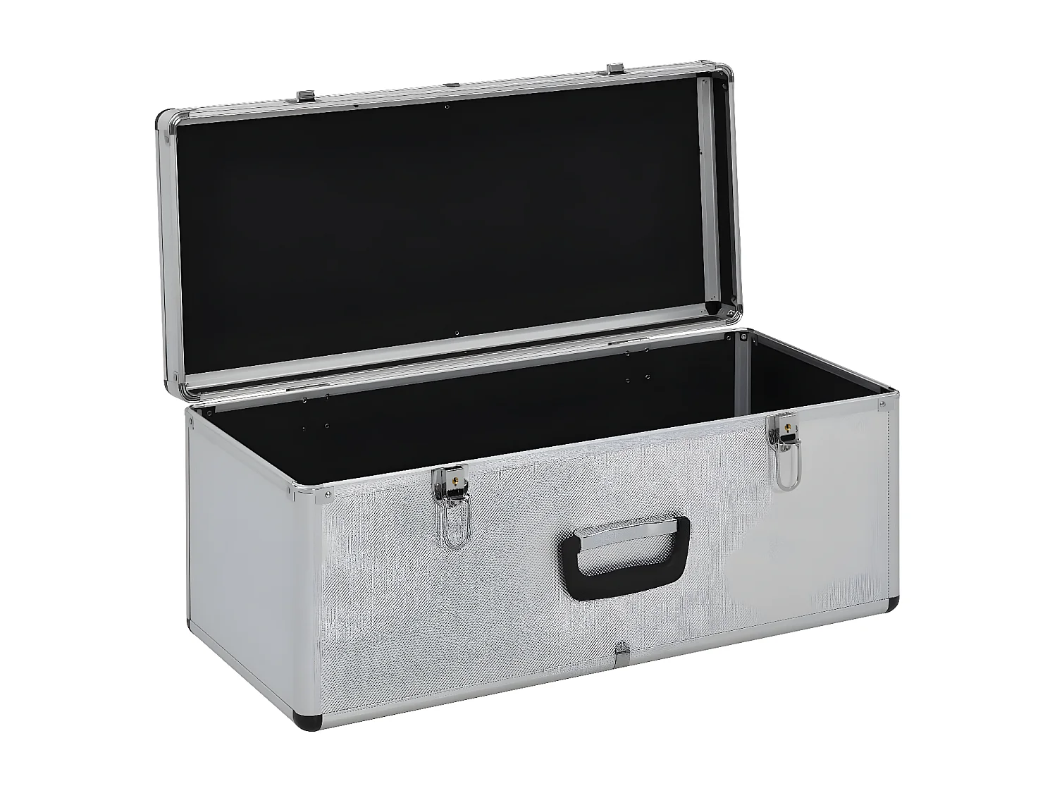 Prolenta Premium -  Boîtes de rangement 2 pcs Argenté Aluminium