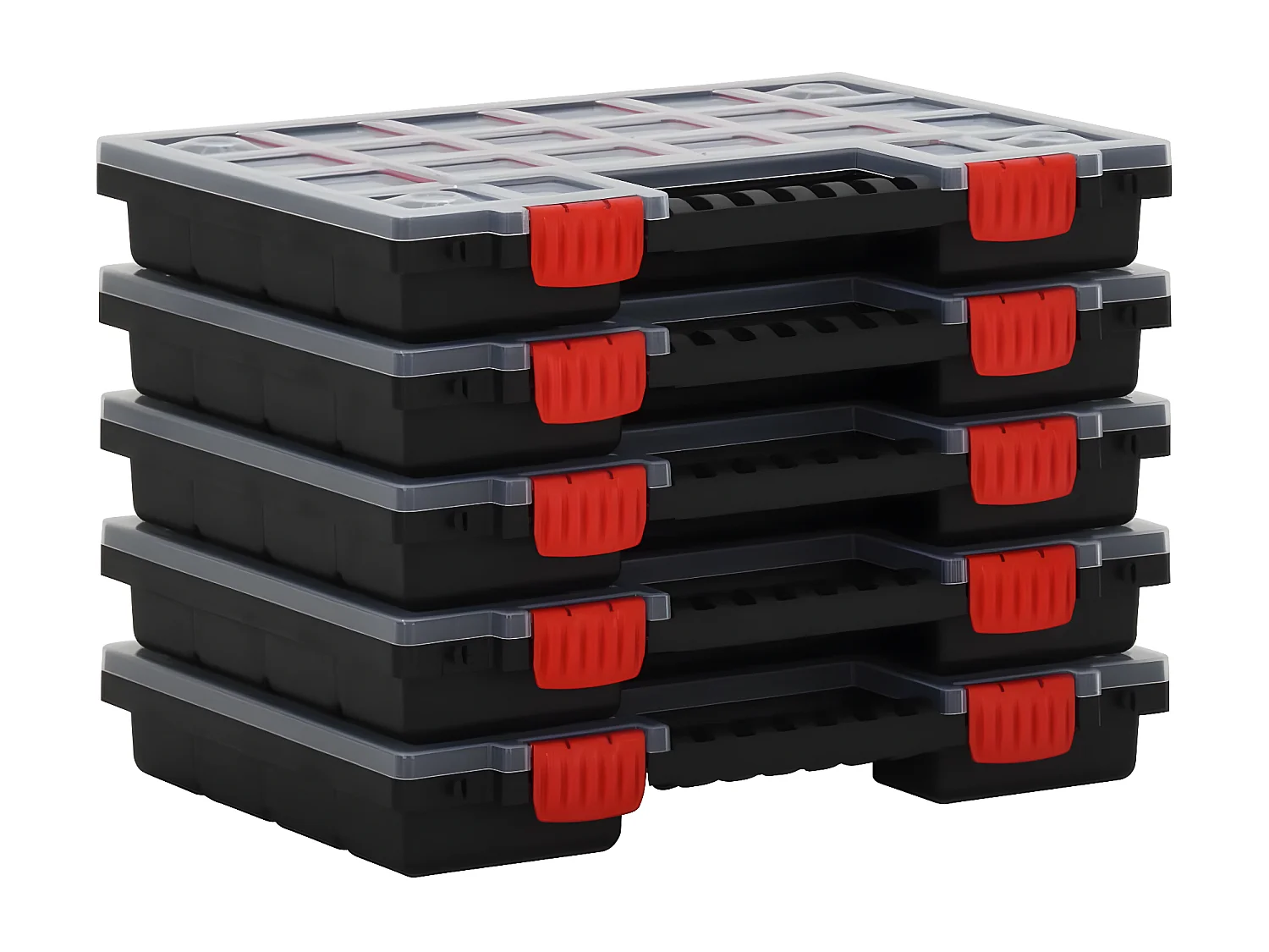 Maison Exclusive Cajas de accesorios 10 unidades polipropileno 34,5x25x5 cm