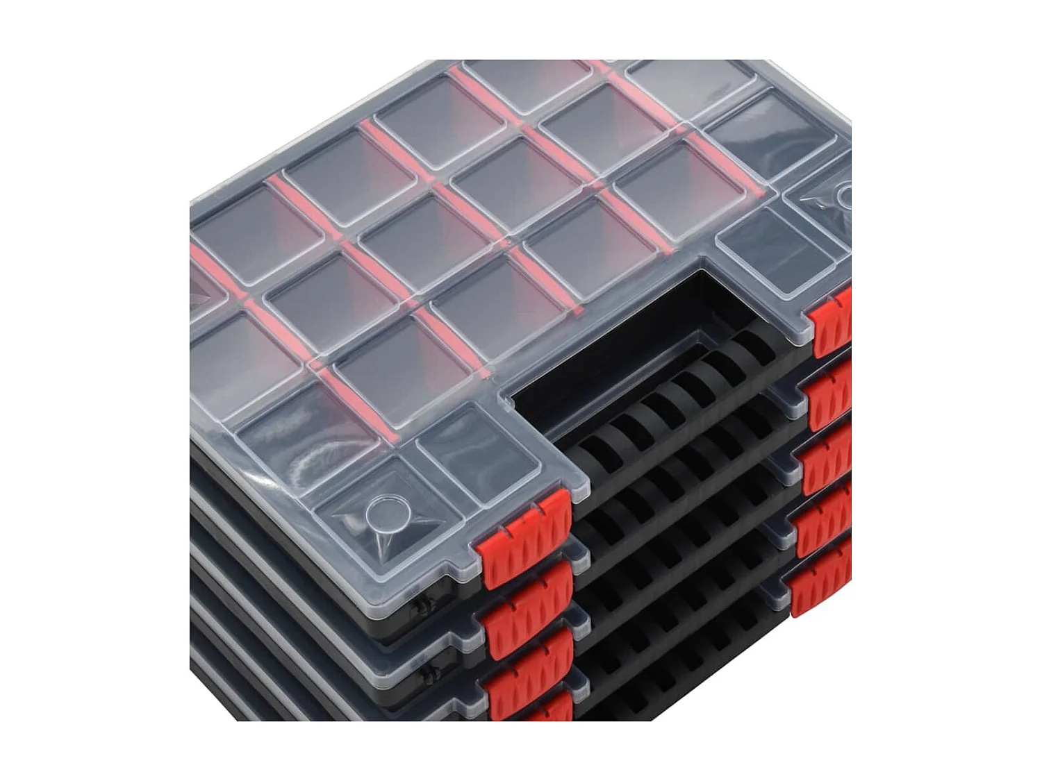 Maison Exclusive Cajas de accesorios 10 unidades polipropileno 34,5x25x5 cm