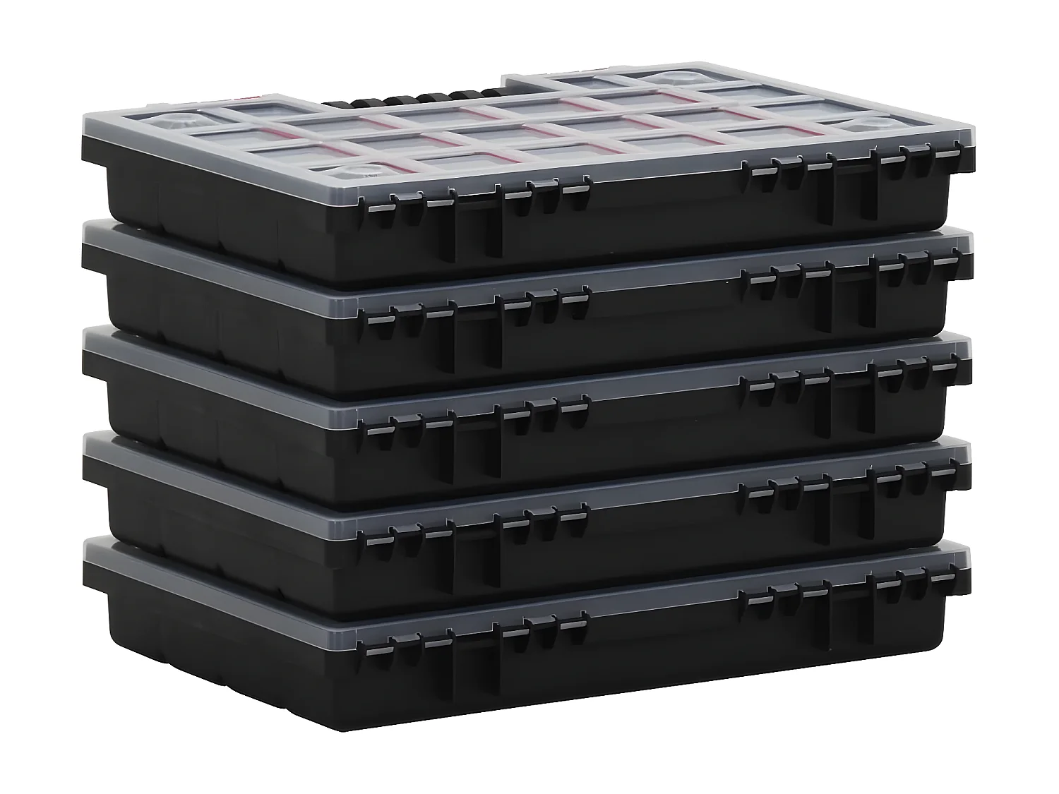 Maison Exclusive Cajas de accesorios 10 unidades polipropileno 34,5x25x5 cm