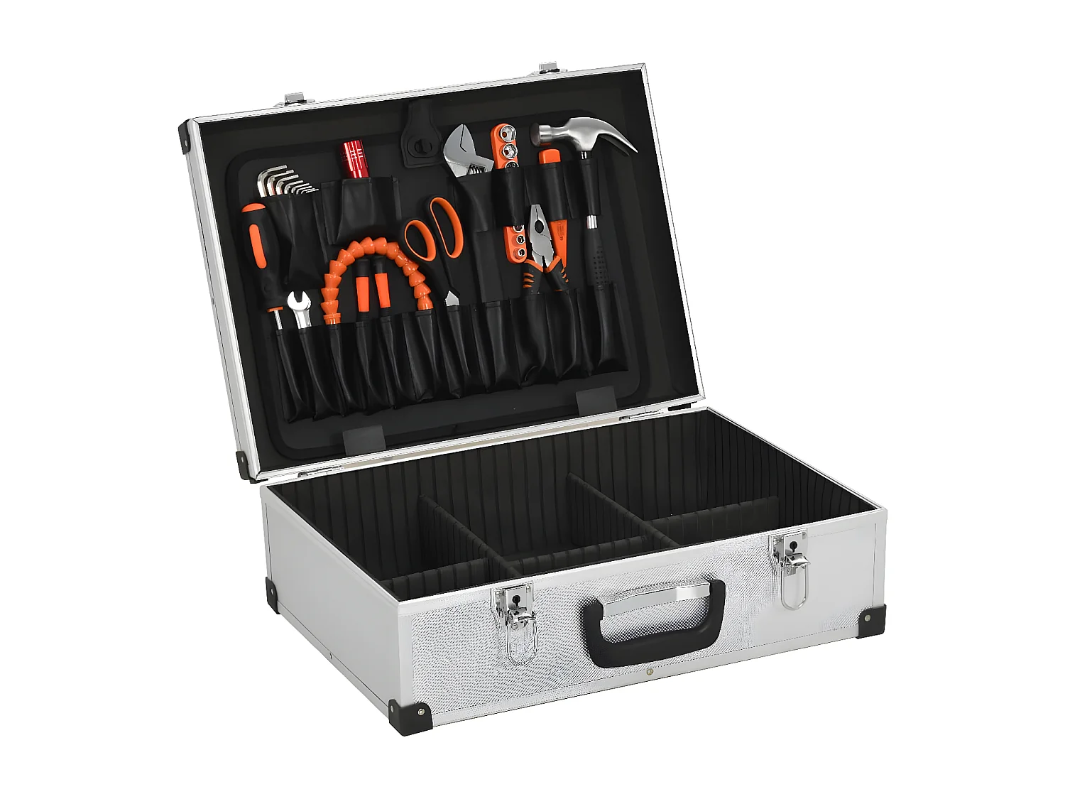 Prolenta Premium - Werkzeugkoffer 46 x 33 x 16 cm Silber Aluminium