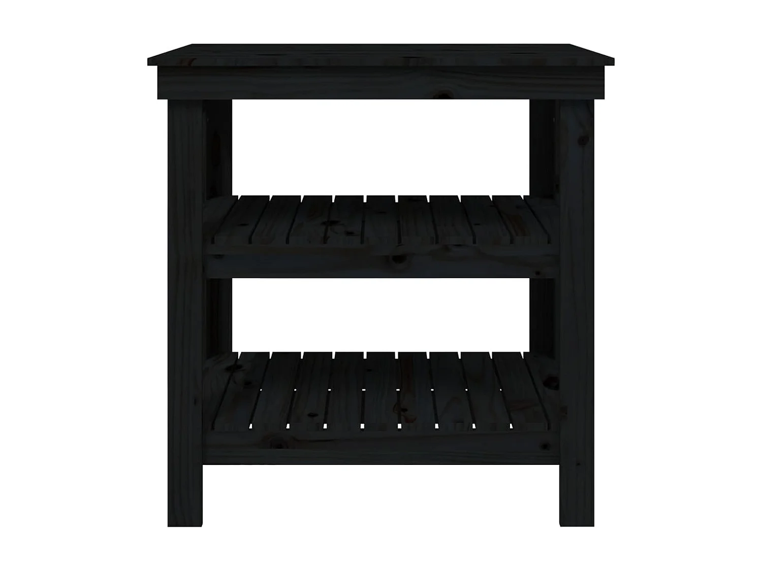 Prolenta Premium -  Werkbank Schwarz 78,5x50x80 cm Massivholz Kiefer