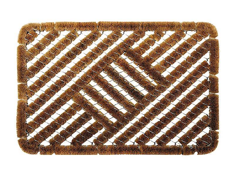 Tapis Grille Coco Métal 40x60cm - Fibres Naturelles Renforcées de Métal