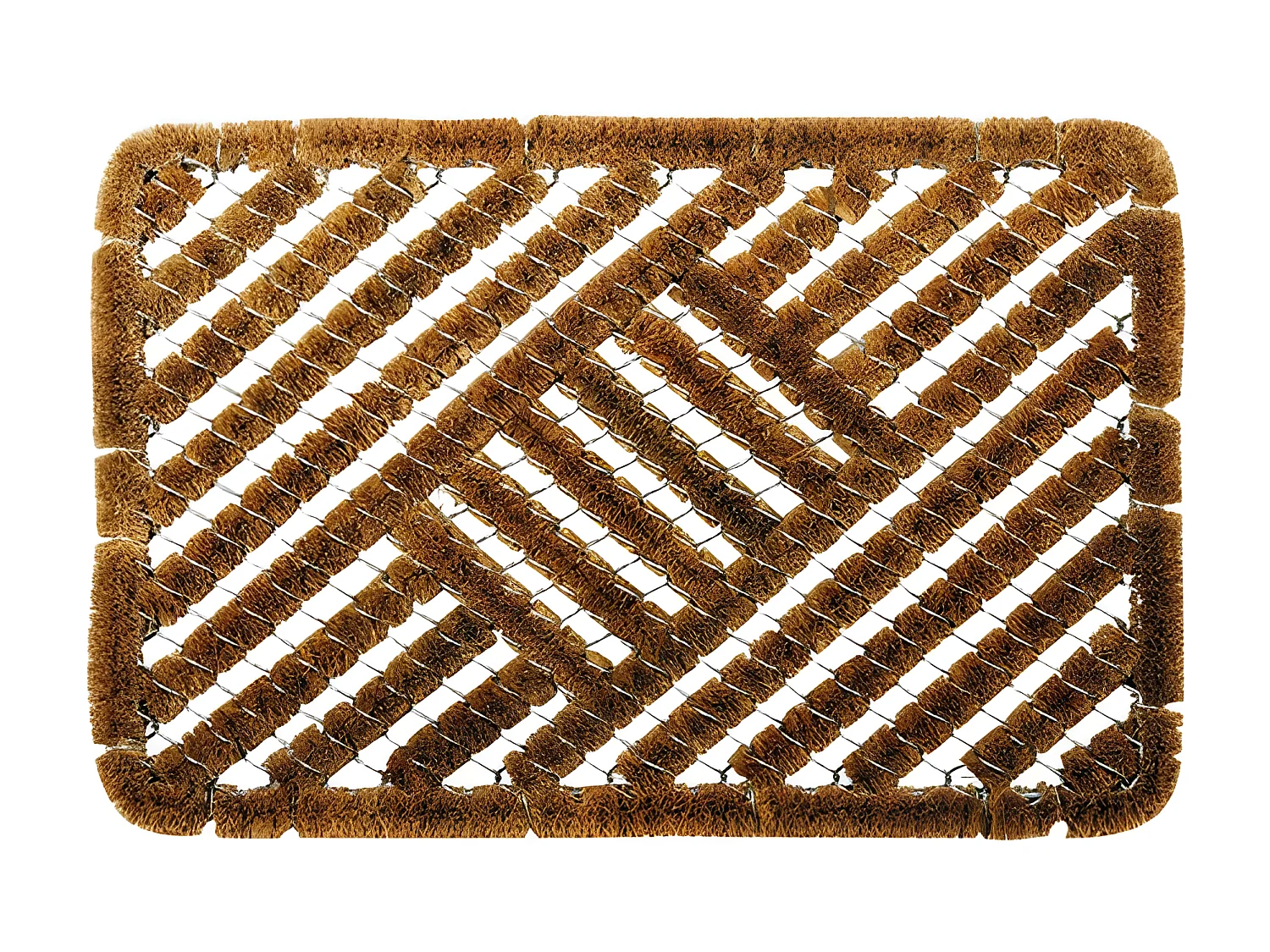 Tapis Grille Coco Métal 40x60cm - Fibres Naturelles Renforcées de Métal