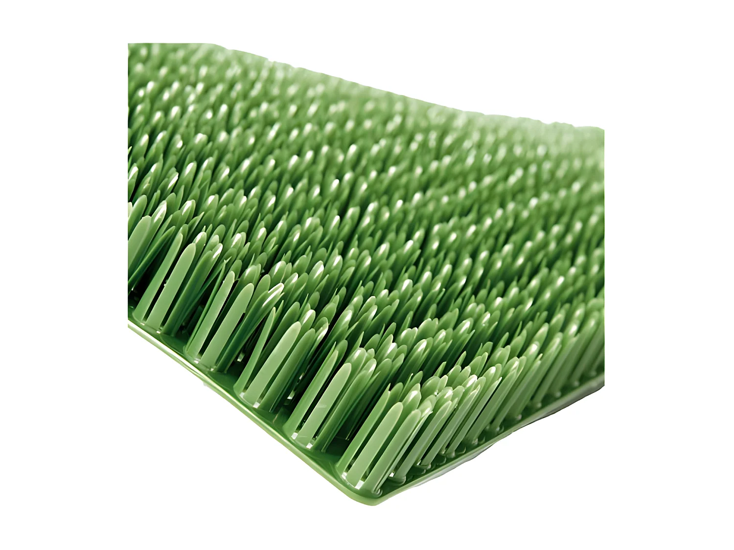 Grüner Gazongrat-Teppich aus Kunststoff und Vinyl 40x60cm - IDMAT