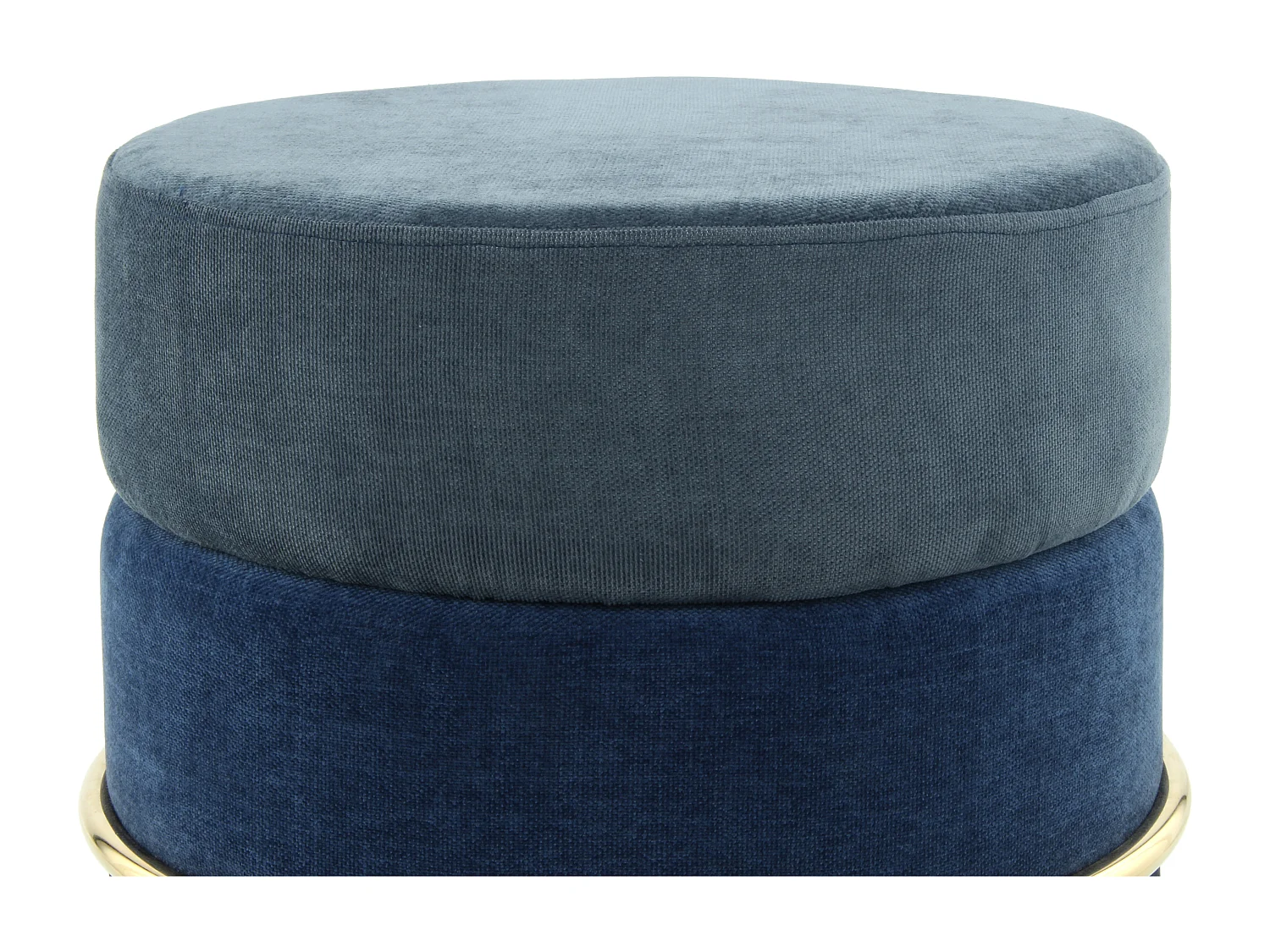 Tabouret - Emily Corduroy - Melange Blue et Or