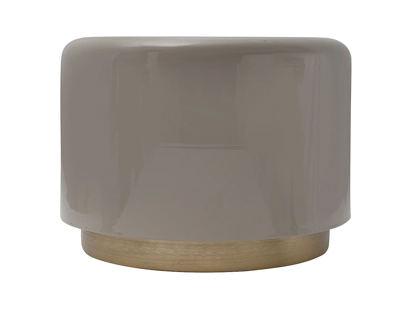 Hocker - Kruk - Voetenbank - Mirella - Taupe en Goud