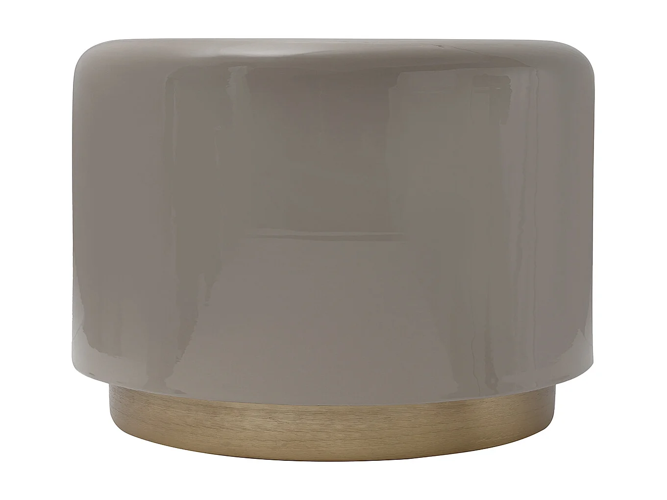 Hocker - Kruk - Voetenbank - Mirella - Taupe en Goud