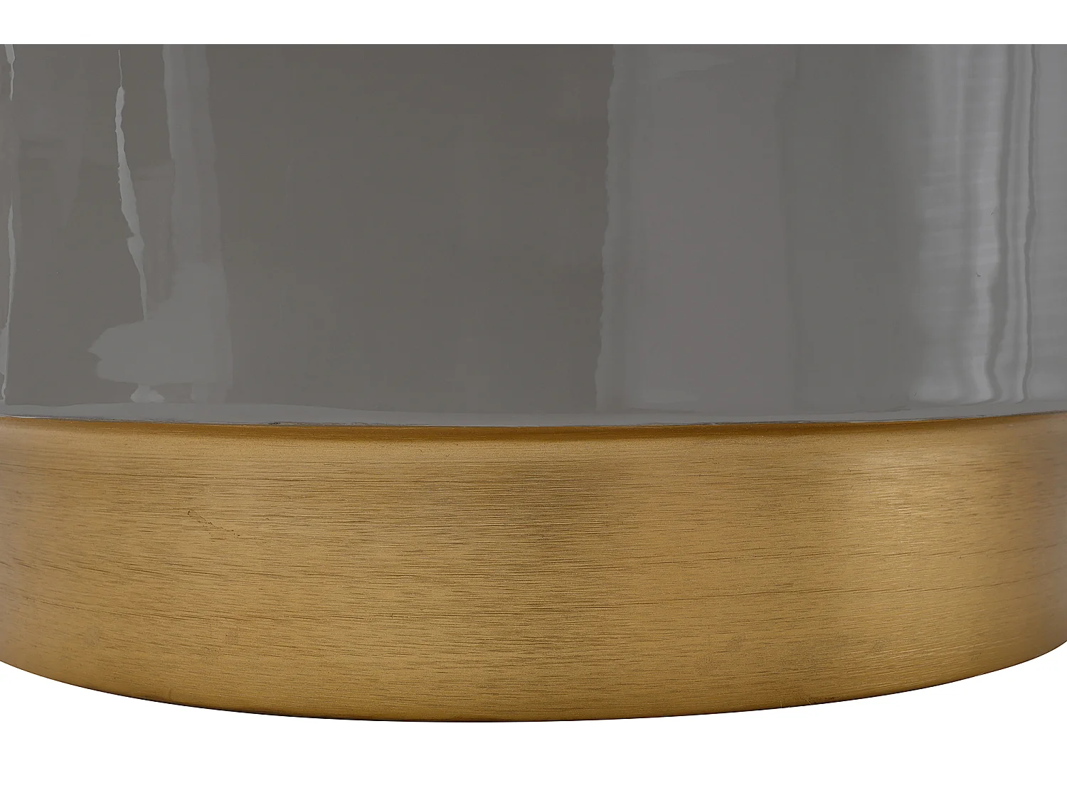 Hocker - Kruk - Voetenbank - Mirella - Taupe en Goud