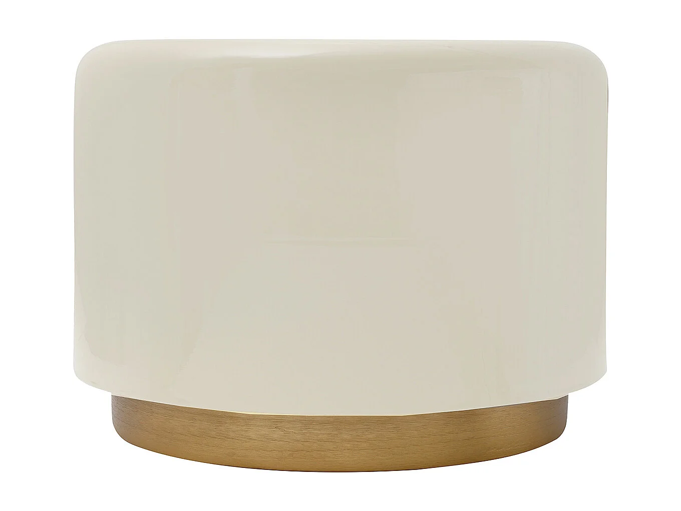 Hocker - Kruk - Voetenbank - Mirella - Beige en Goud