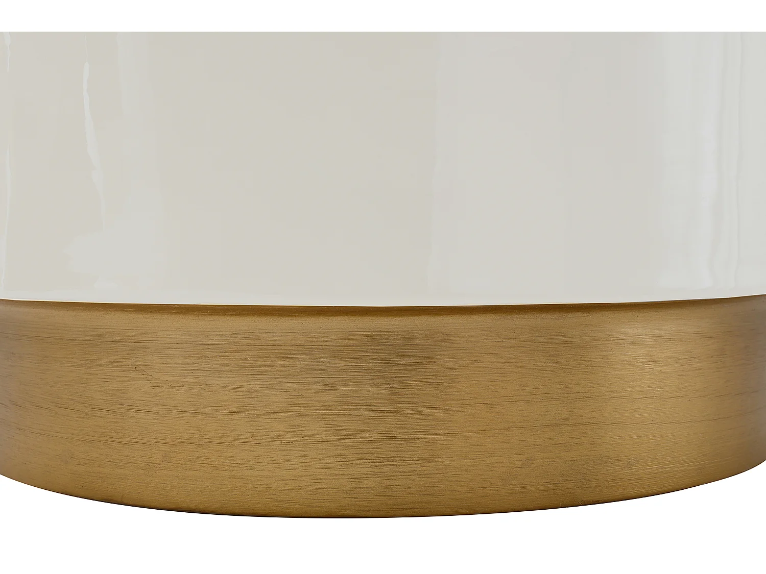 Hocker - Kruk - Voetenbank - Mirella - Beige en Goud