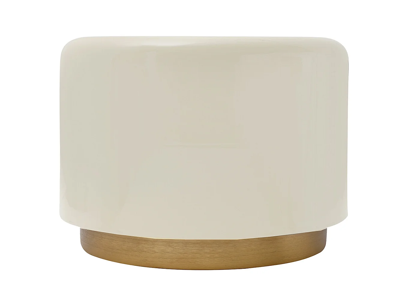 Hocker - Kruk - Voetenbank - Mirella - Beige en Goud