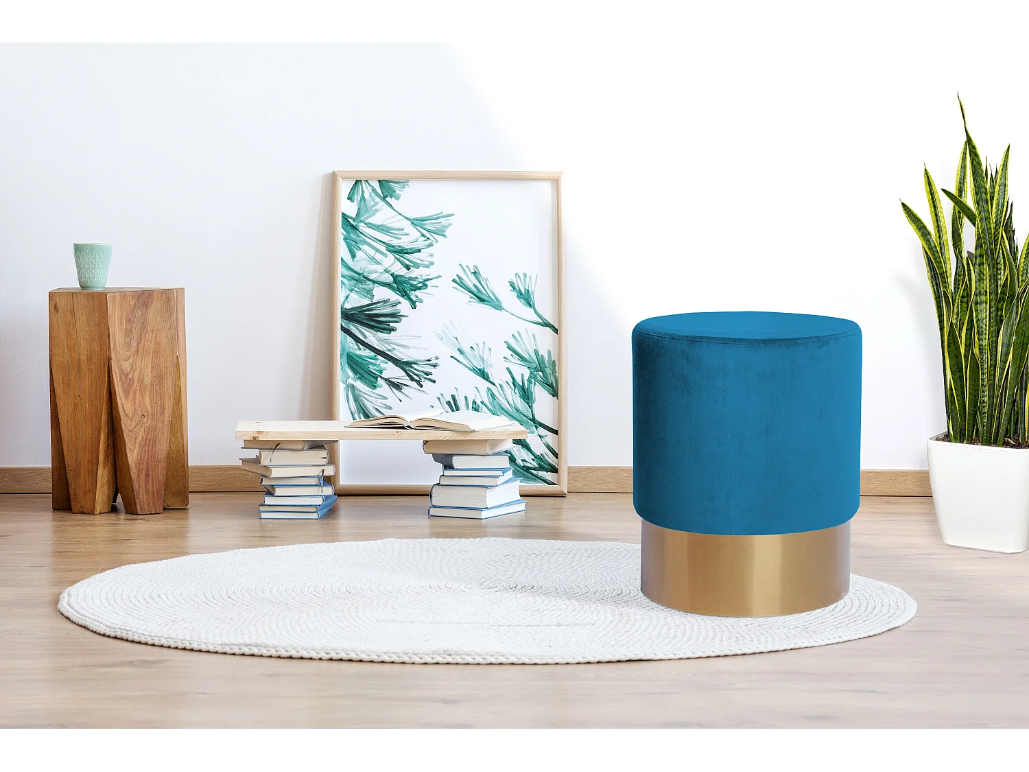 Tabouret - Maxime - Blue et Or