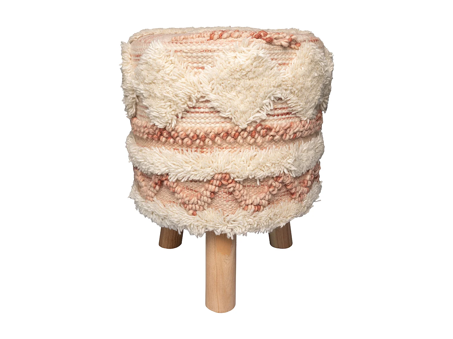 Tabouret - Ibiza boheme - Rose et Beige