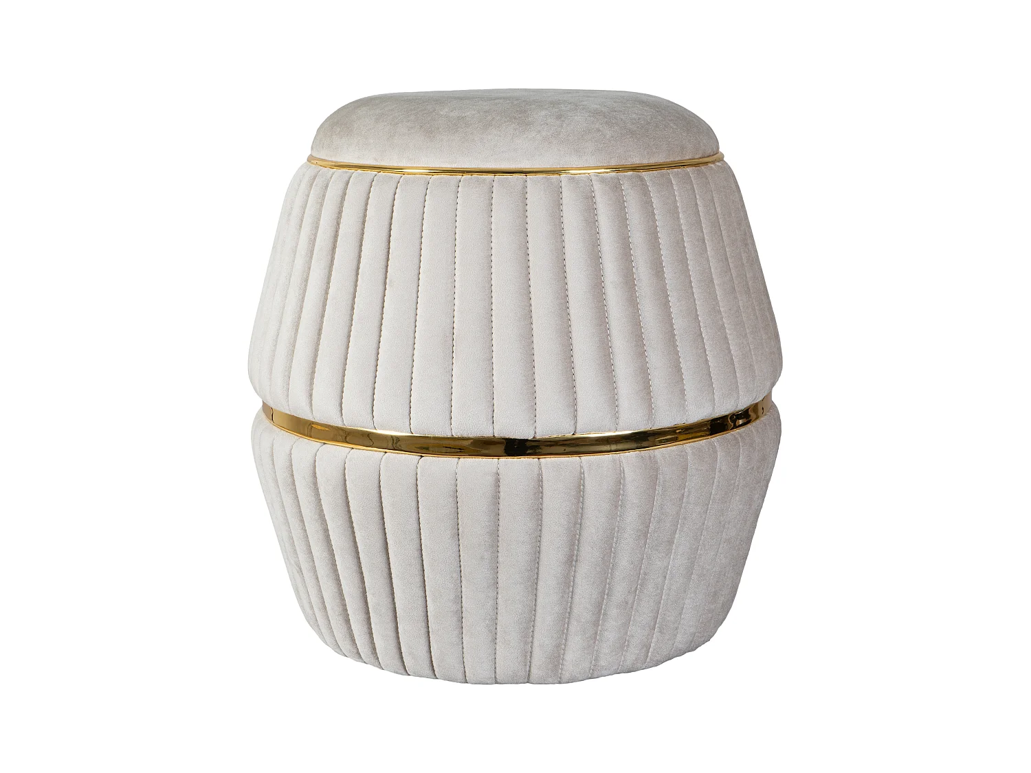 Tabouret - Isabella - Taupe et Or