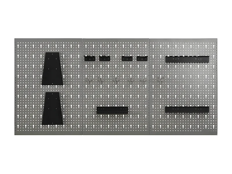 Maison Exclusive Tableros de clavijas para pared 3 unidades acero 40x58 cm