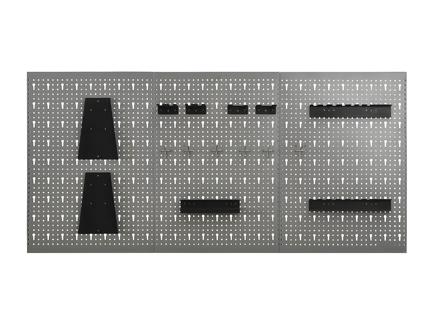 Maison Exclusive Pannelli per Utensili a Parete 3 pz 40x58 cm Acciaio