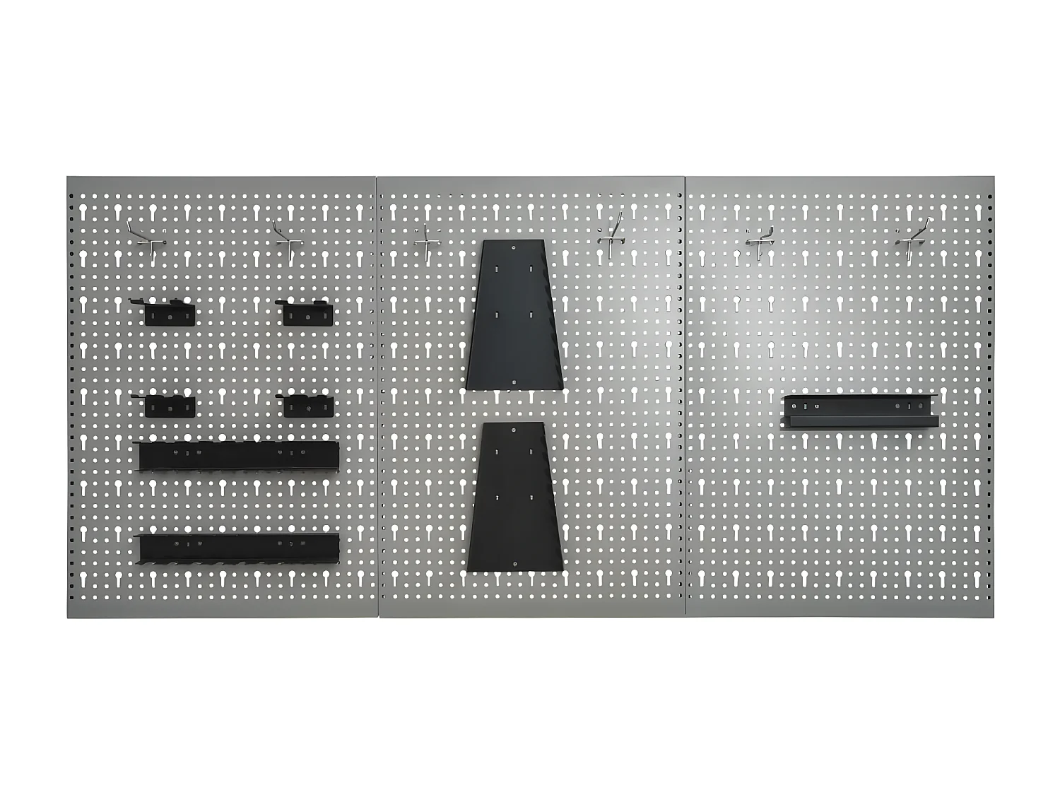 Prolenta Premium -  Panneaux perforés muraux 3 pcs 40x58 cm Acier