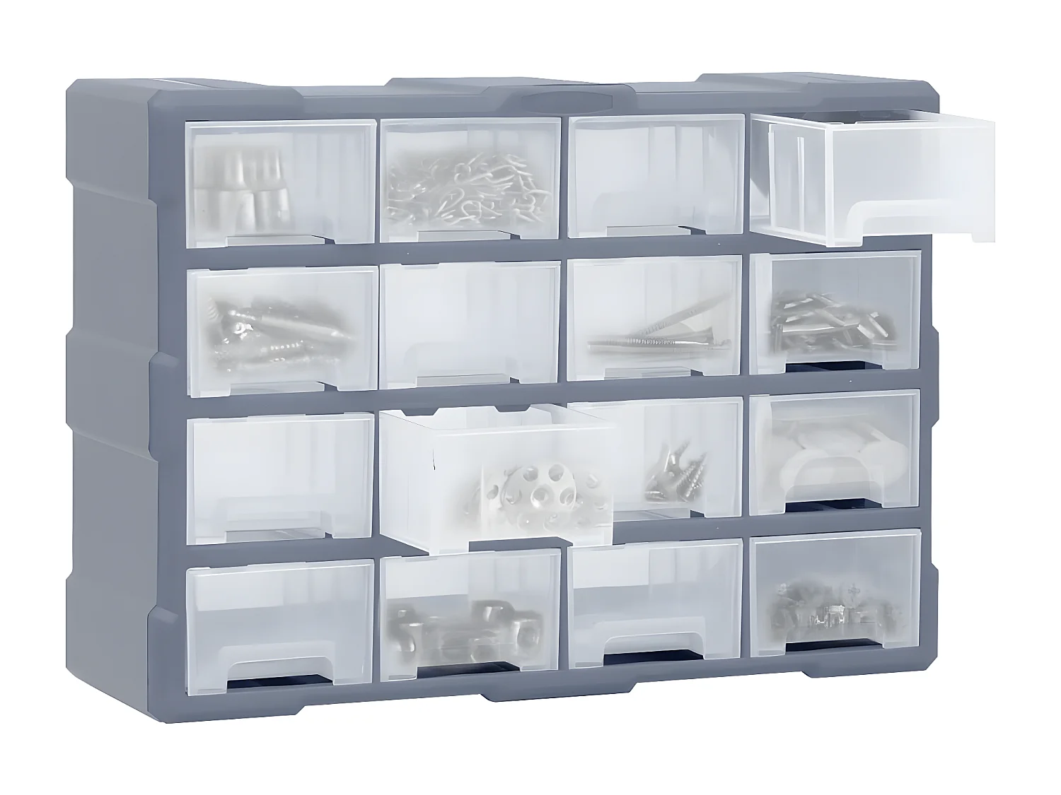 Maison Exclusive Organizador multicajones con 16 cajones medianos 52x16x37 cm