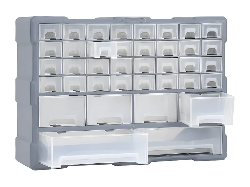 Maison Exclusive Mobile Contenitore con 38 Cassetti 52x16x37,5 cm