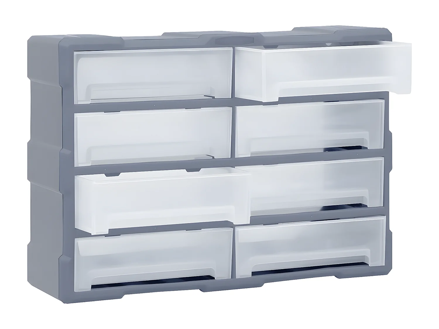 Maison Exclusive Organizador multicajones con 8 cajones grandes 52x16x37 cm